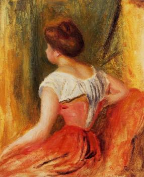 Pierre Auguste Renoir : Seated Young Woman